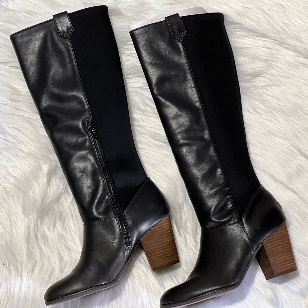 New DR. SCHOLL'S WOMENS A-OKAY TALL BOOT - BLACK - Picture 8 of 14